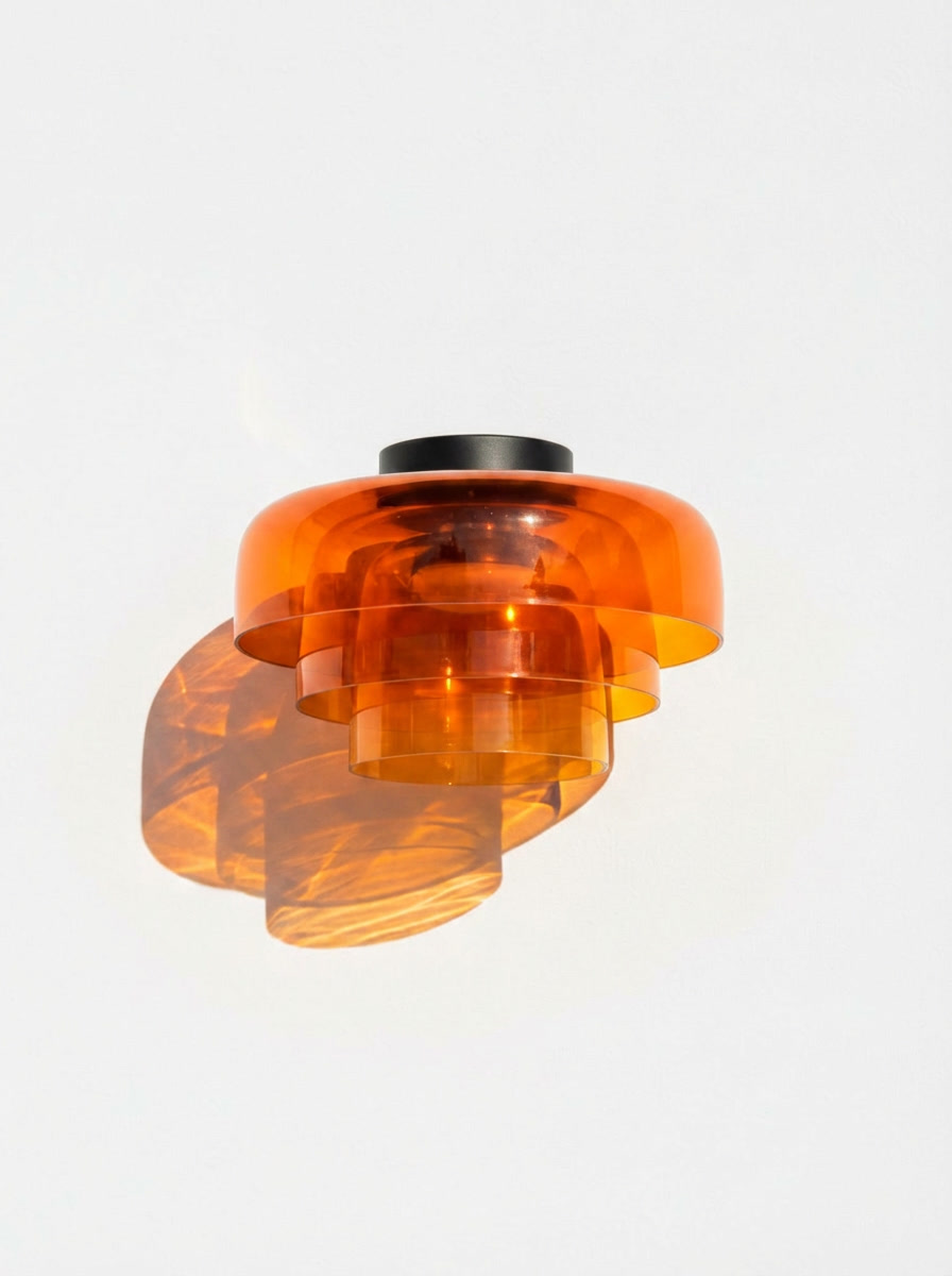 Glass Multi-Layer Cake Sconce Ceiling Light