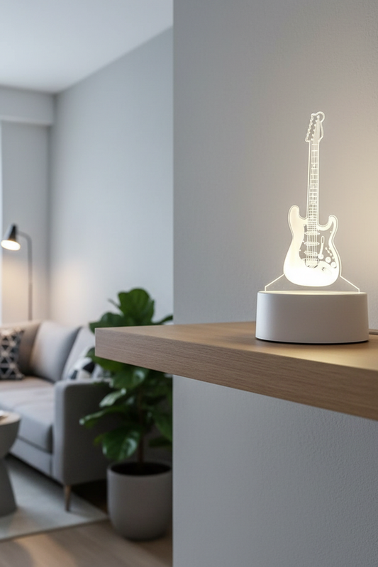 3D Guitar Night Light for Living Room