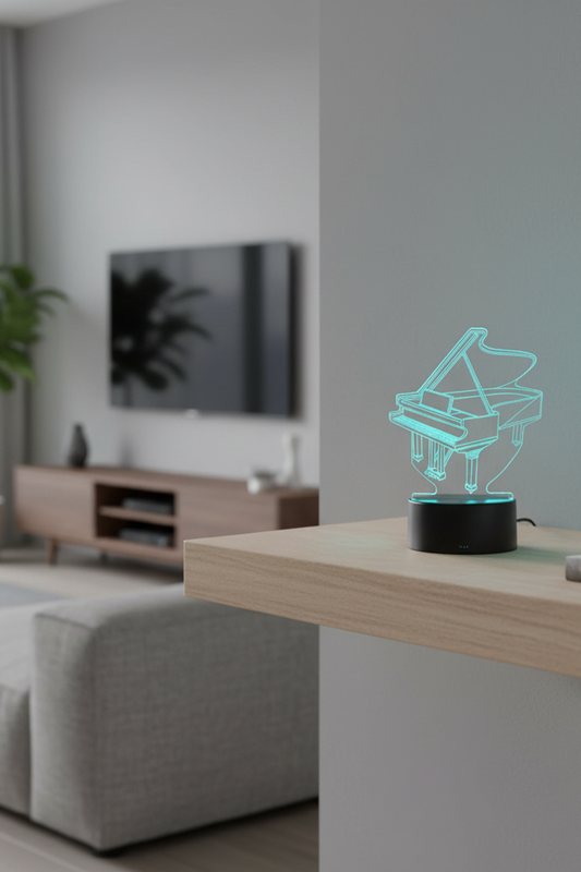 3D Piano Night Light for Bedroom