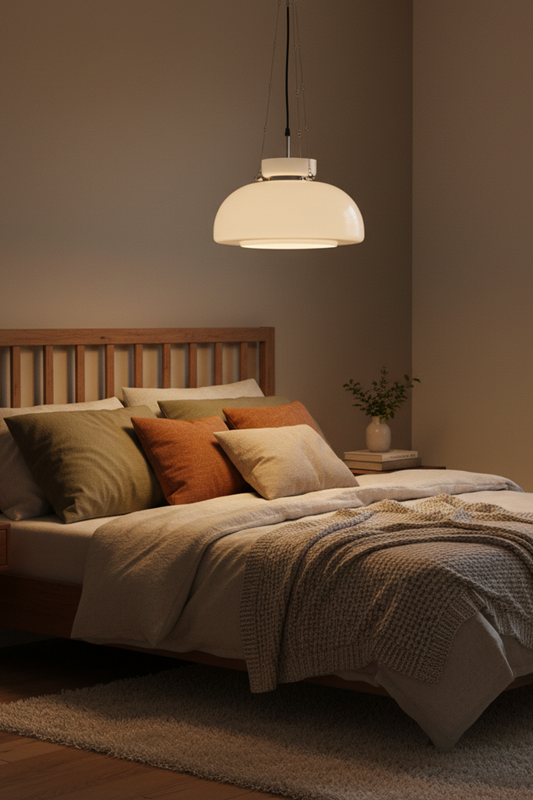 400mm Milk White Glass Pendant Light