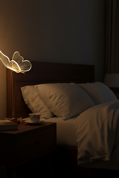Acrylic Butterfly LED Table Lamp for Living Room