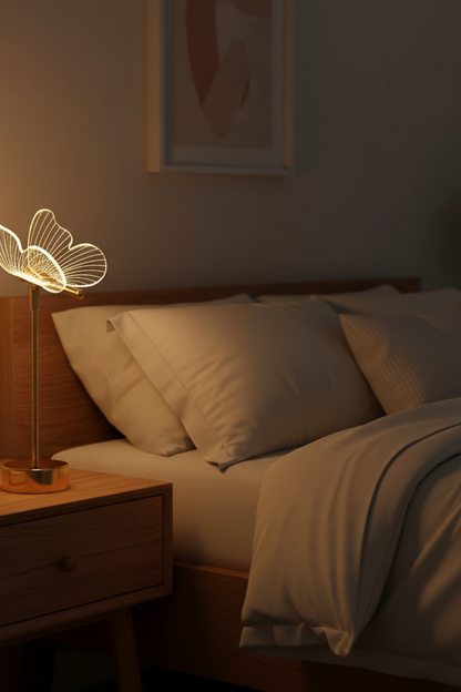 Acrylic Butterfly LED Table Lamp for Living Room