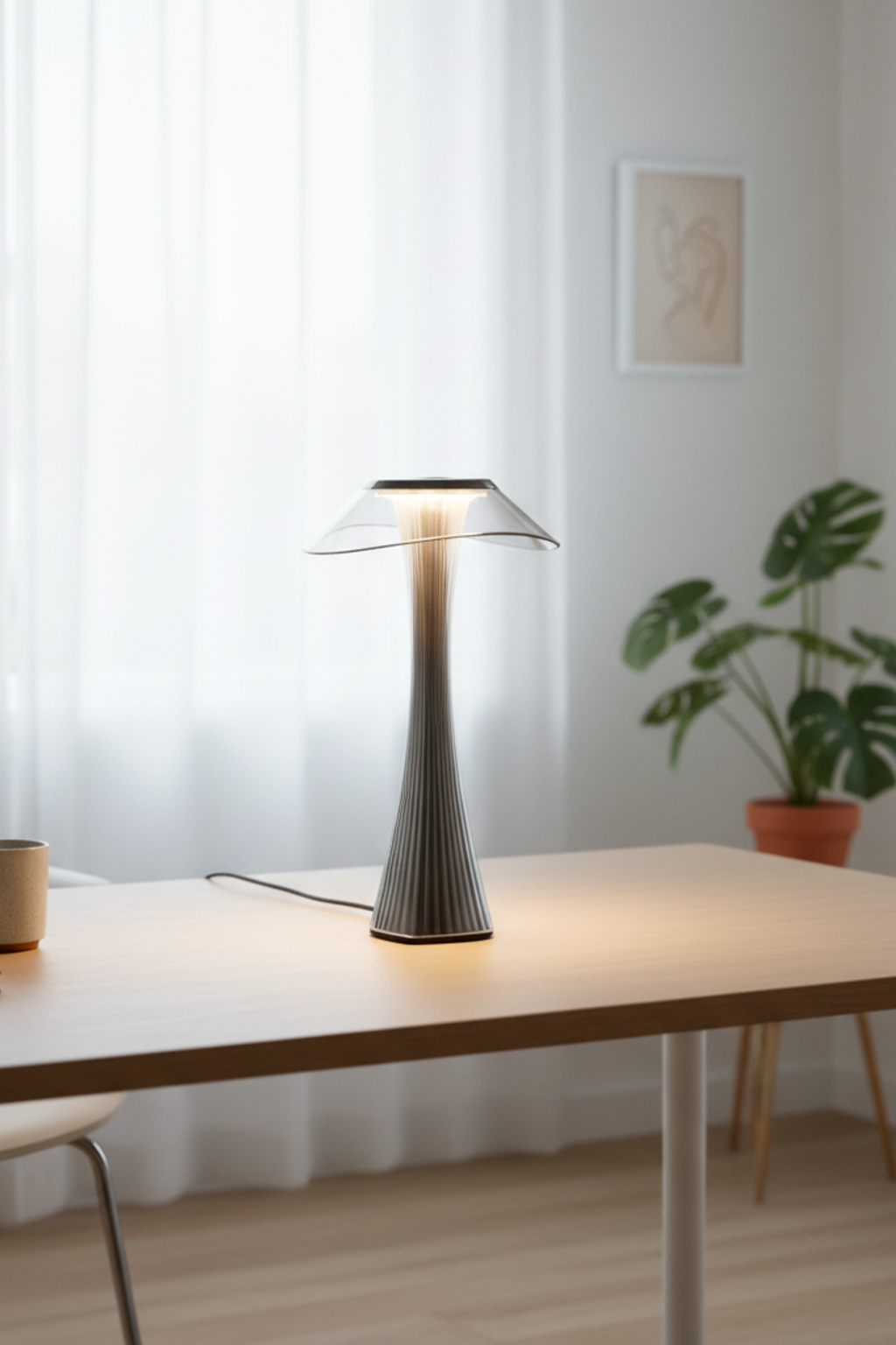Acrylic Cordless Nordic LED Table Lamp for Living Room