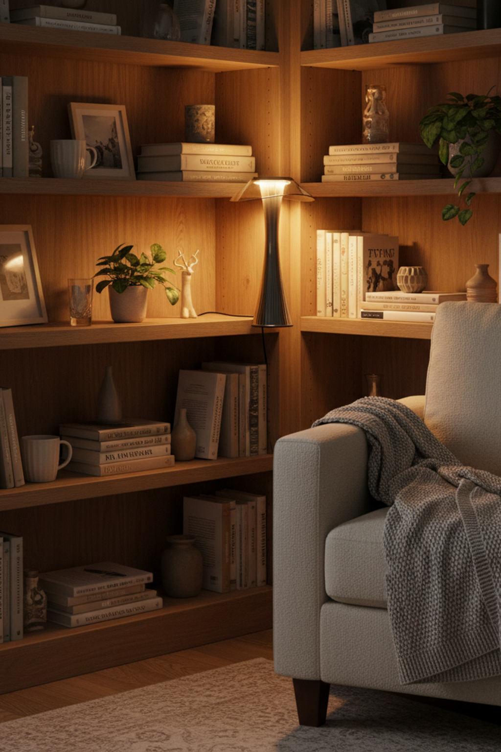 Acrylic Cordless Nordic LED Table Lamp for Living Room