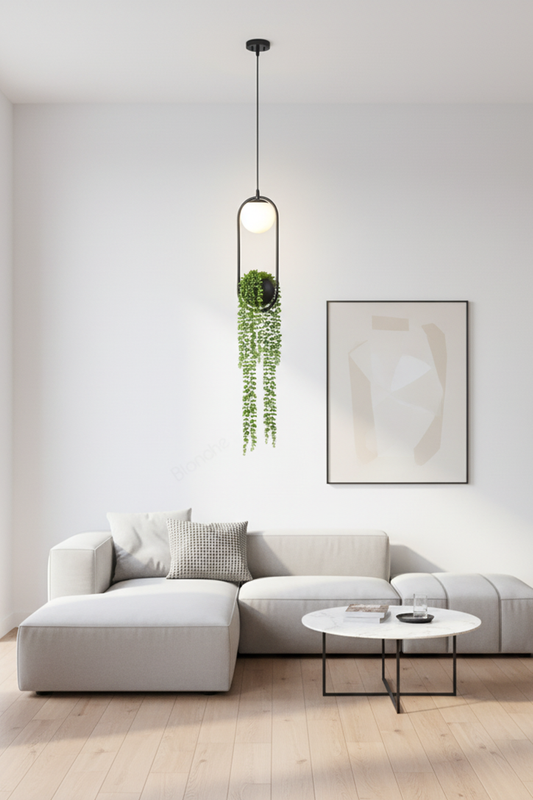 Ambient Black Pendant Light for Kitchen