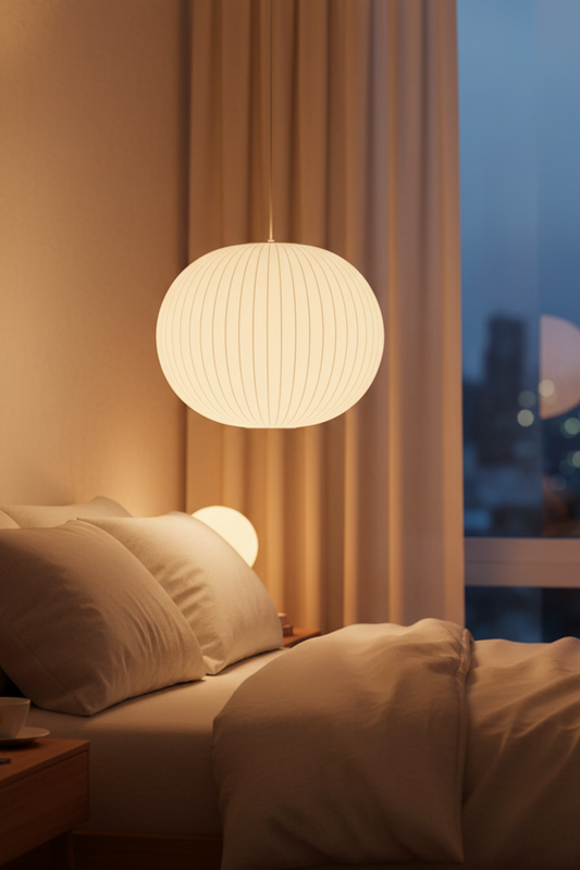 Ao Orb Silk Pendant Light