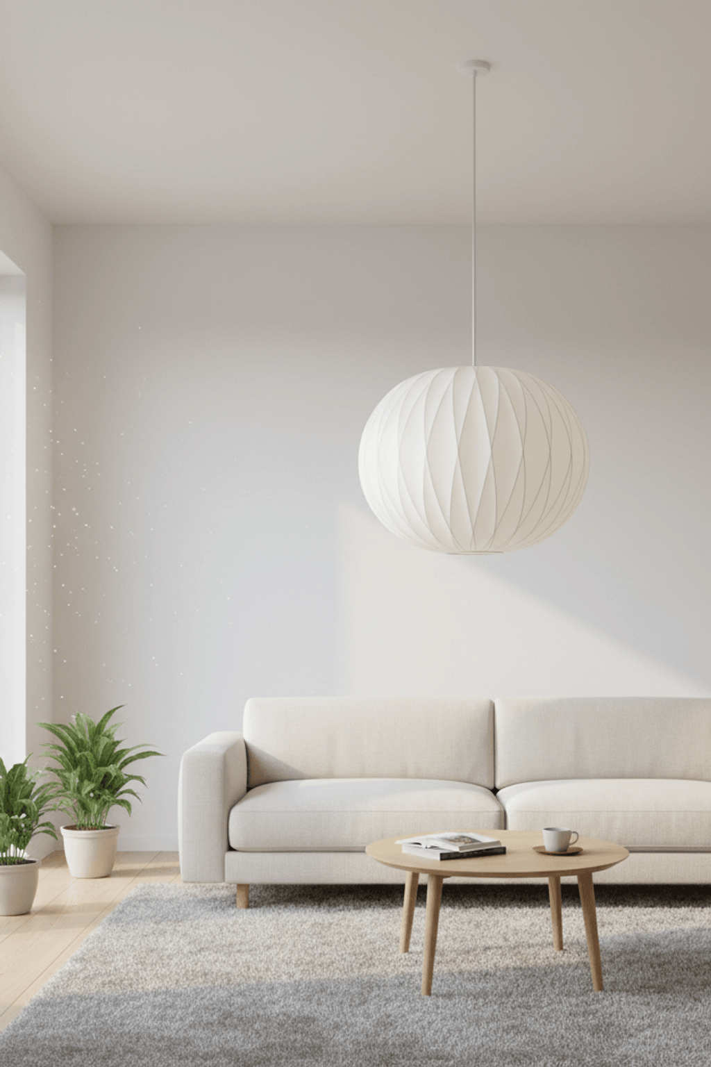 Ao3 Orb Silk Pendant Light