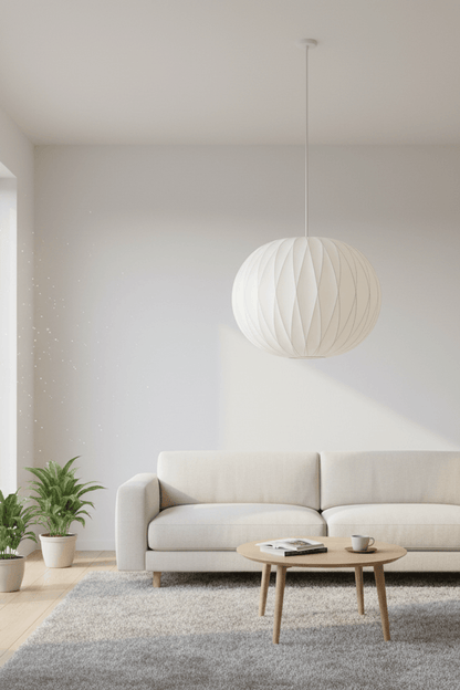 Ao3 Orb Silk Pendant Light