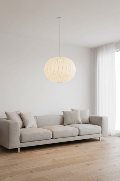 Ao3 Orb Silk Pendant Light