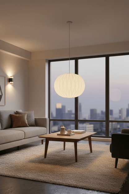 Ao3 Orb Silk Pendant Light