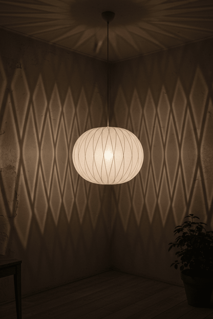 Ao3 Orb Silk Pendant Light