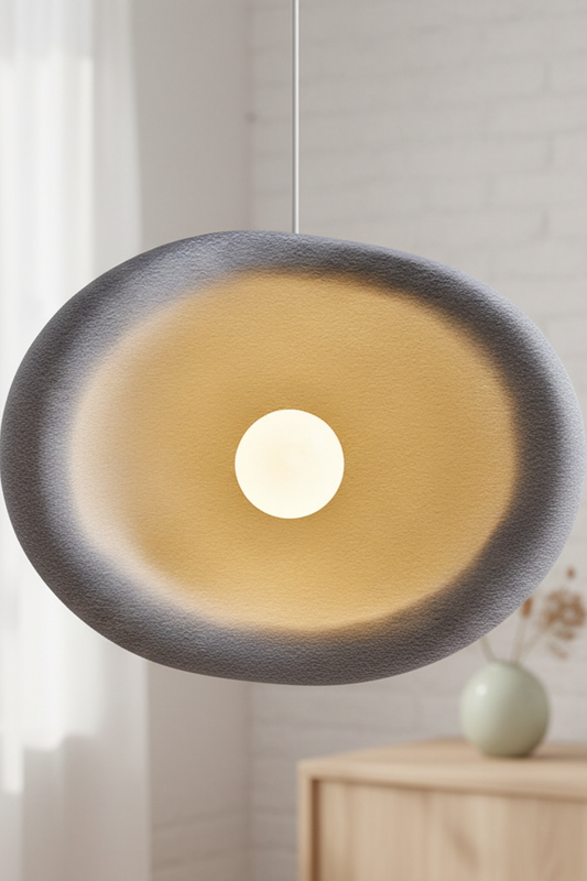 Aoshi - a Wabi-Sabi Style Resin Pendant Light for Kitchen