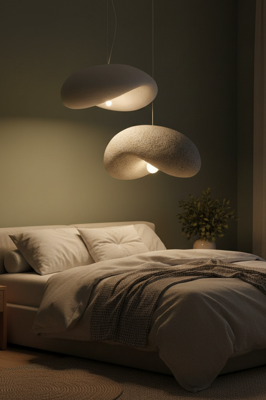Aoshi - C Wabi-Sabi Style Resin Pendant Light for Kitchen