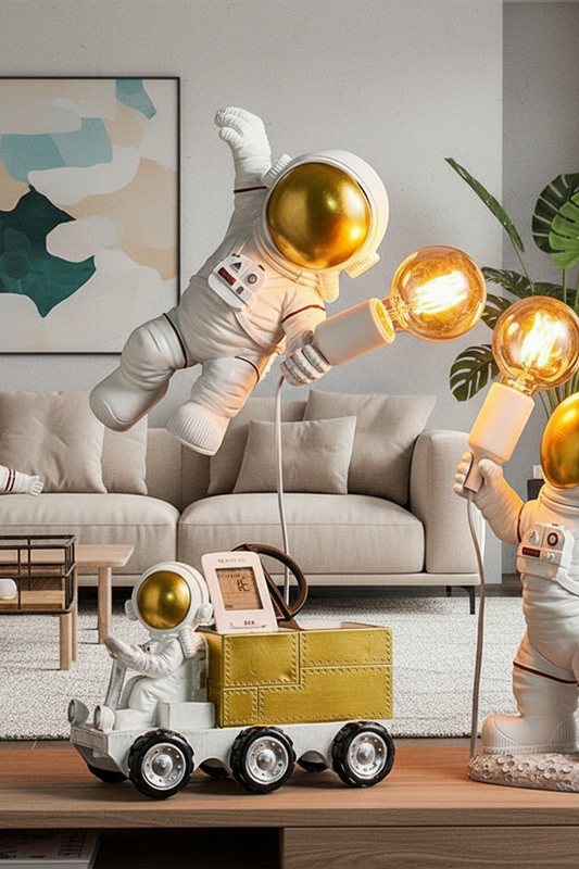 Astronaut Light Figurine Decor for Office