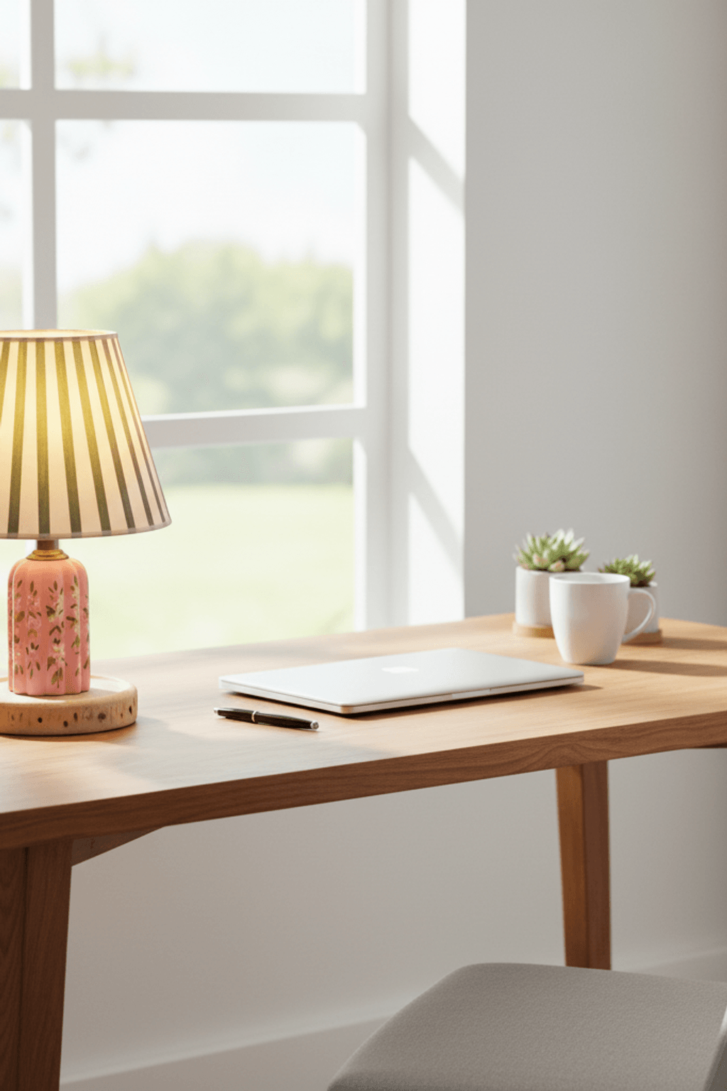 Capybara Ditsy Floral Table Lamp