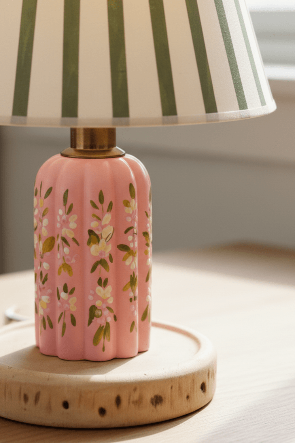 Capybara Ditsy Floral Table Lamp