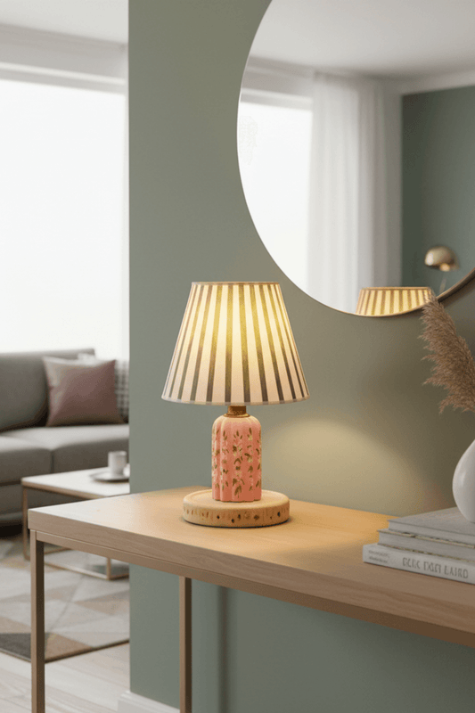 Capybara Ditsy Floral Table Lamp