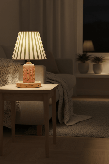 Capybara Ditsy Floral Table Lamp