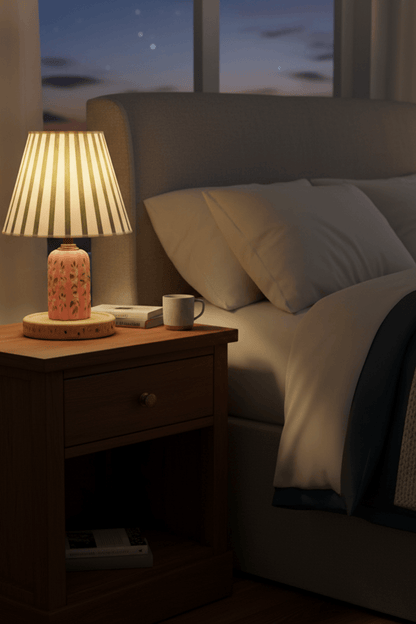 Capybara Ditsy Floral Table Lamp