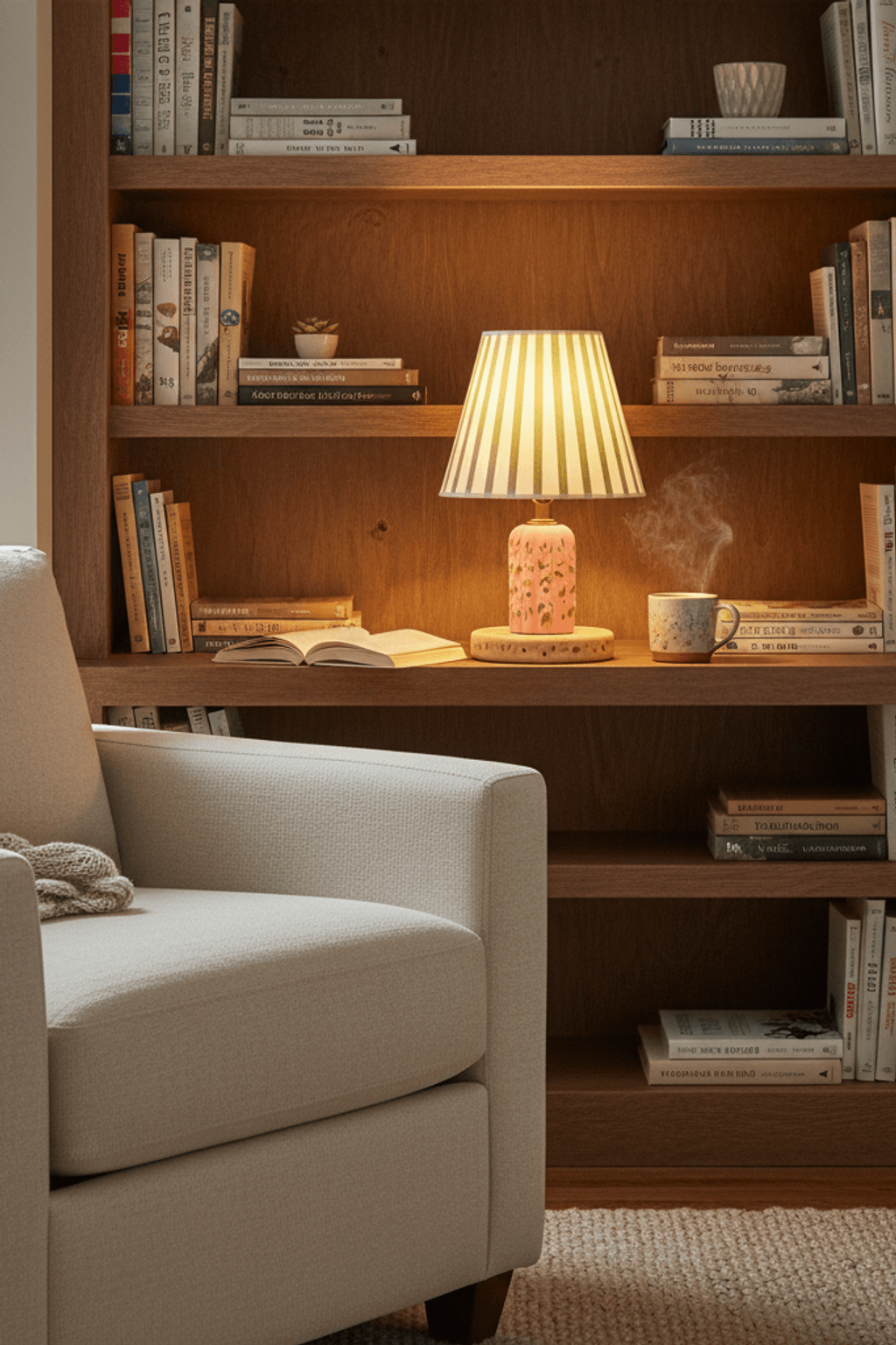 Capybara Ditsy Floral Table Lamp