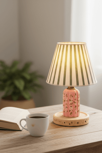 Capybara Ditsy Floral Table Lamp