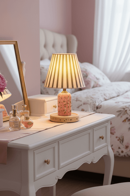 Capybara Ditsy Floral Table Lamp