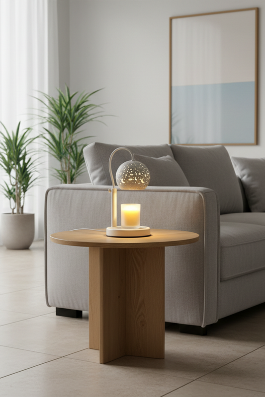 Celestial Starry Night Candle Warmer Lamp for Bedroom
