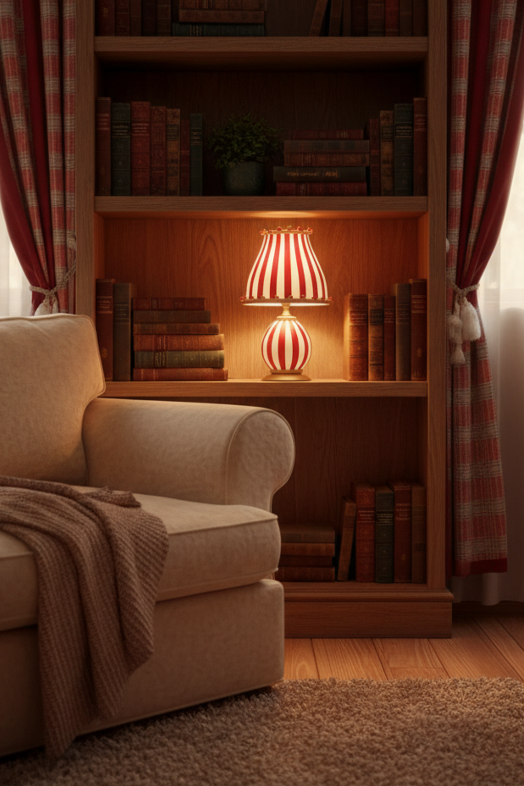 Circus Inspired LED Table Lamp for Living Room