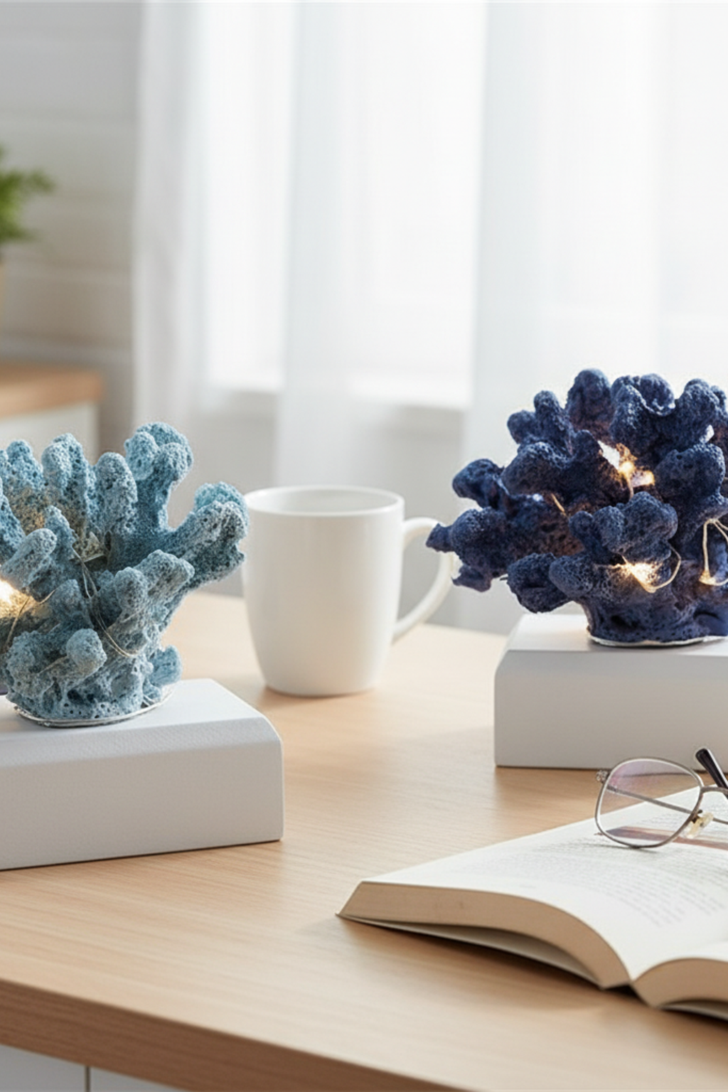 Creative Resin Coral Lamp for Living Room