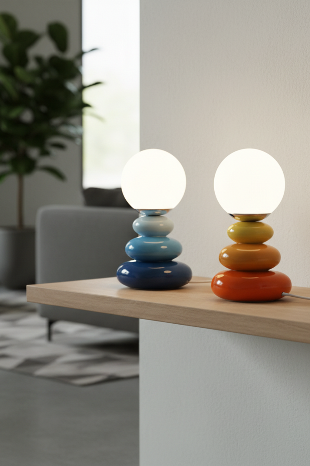 Creative Stack Stones Night Light for Bedroom