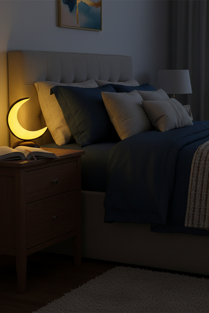 Crescent Moon Night Light for Bedroom