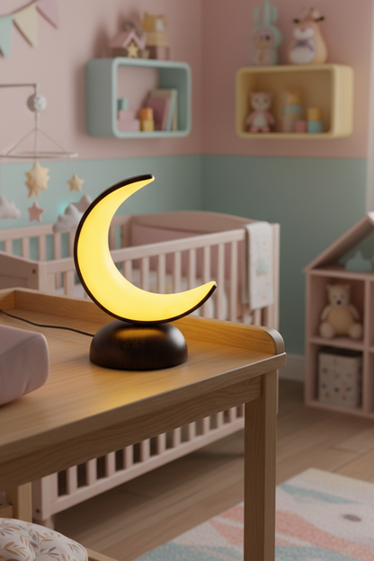 Crescent Moon Night Light for Bedroom