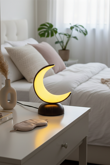Crescent Moon Night Light for Bedroom