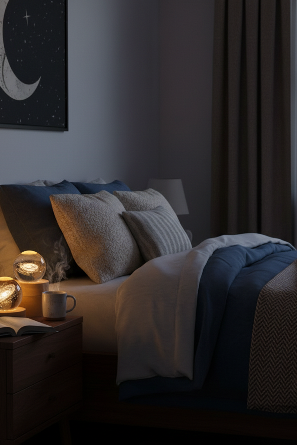 Crystal Ball LED Light for Bedroom