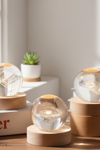 Crystal Ball LED Light for Bedroom