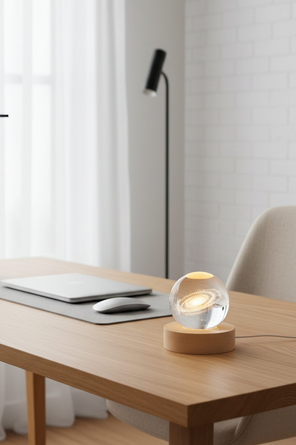 Crystal Ball LED Light for Bedroom