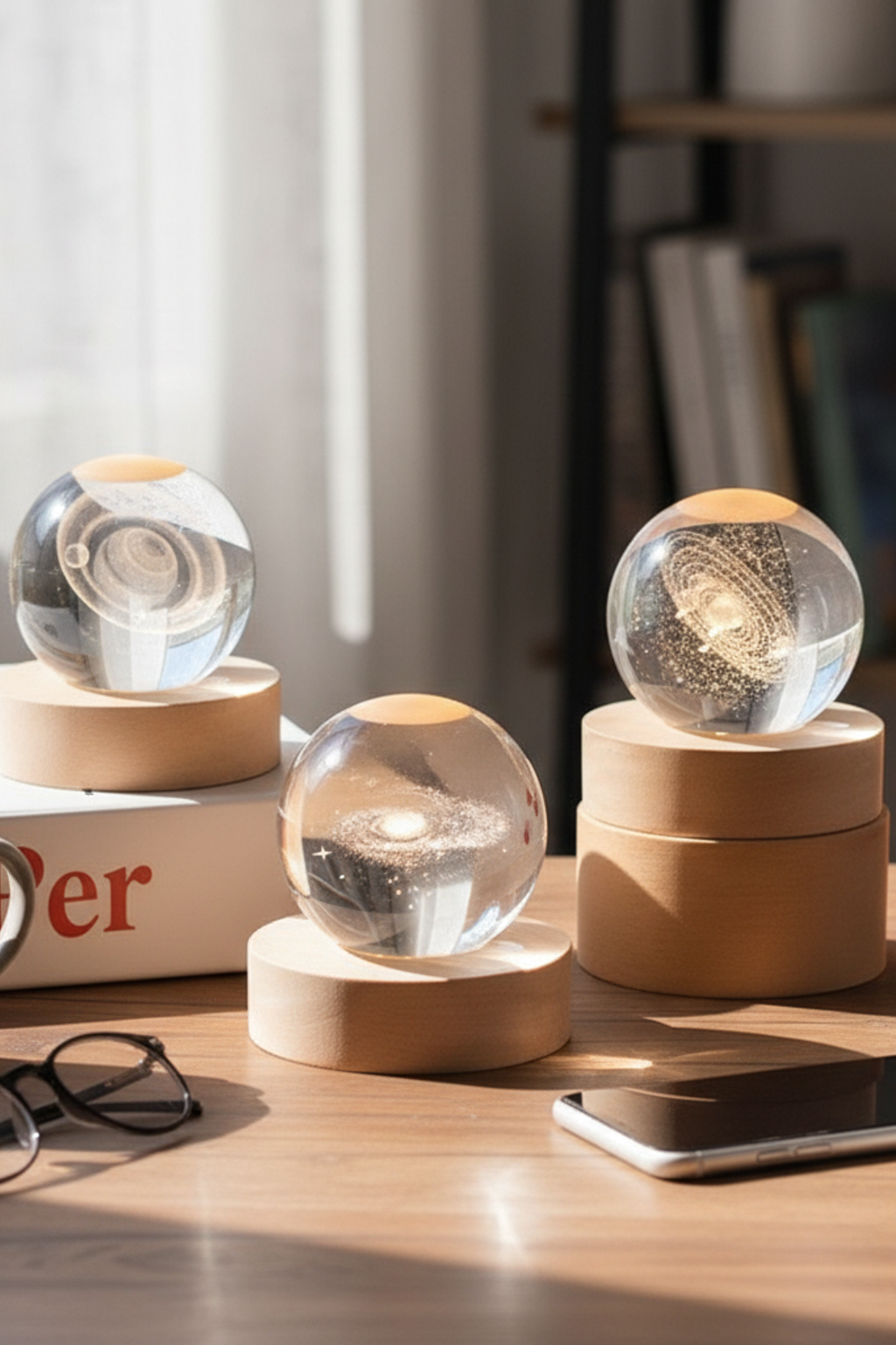 Crystal Ball LED Light for Bedroom