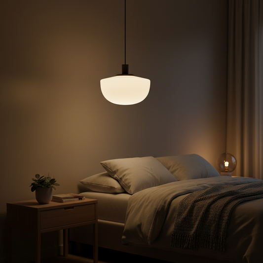 D22/35 Hemisphere Glass Pendant Light