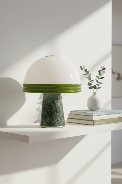 D30 Verde Marble Table Lamp for Living Room
