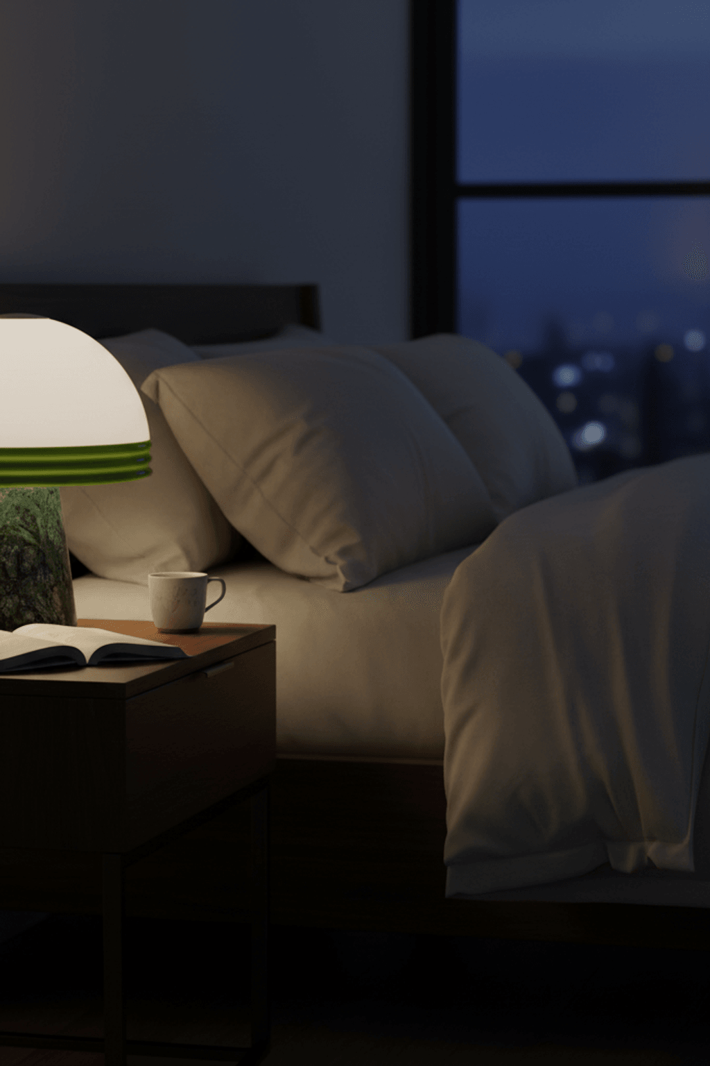 D30 Verde Marble Table Lamp for Living Room