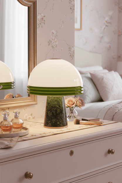 D30 Verde Marble Table Lamp for Living Room