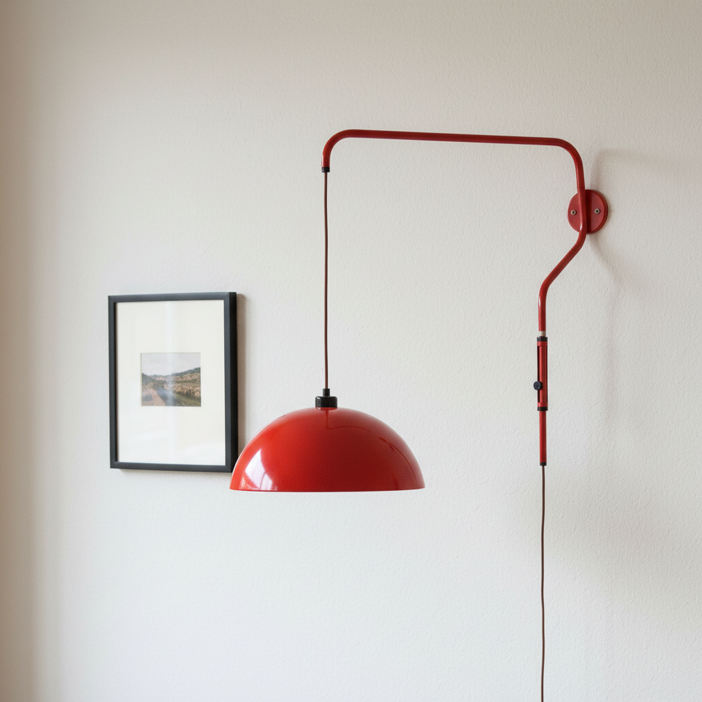D40 Industrial Pivot Swing Arm Plug-In Wall Sconce