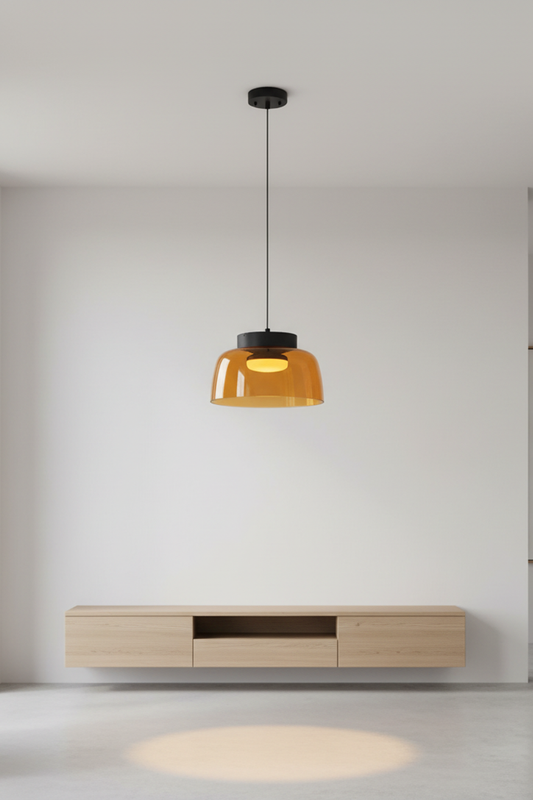 Elegant Glass Flush Mount Ceiling Light