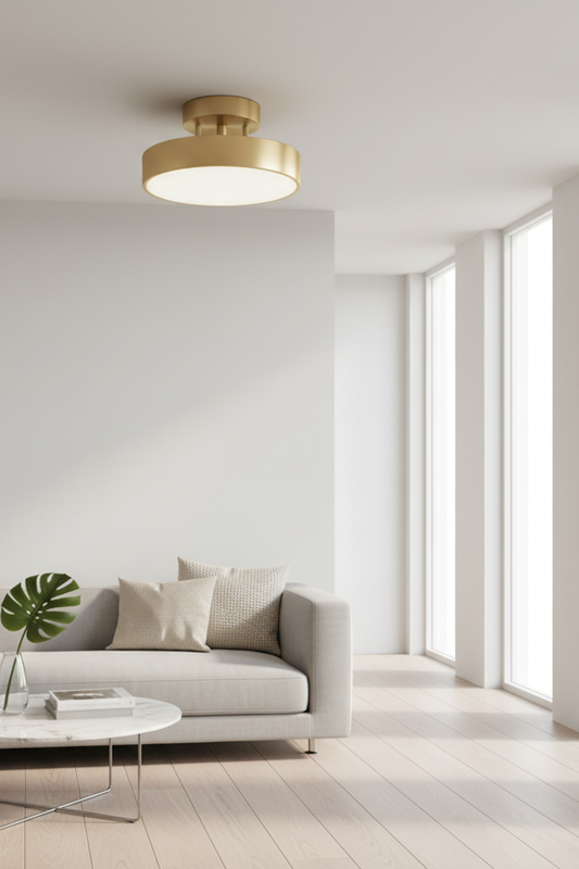 Elegant Rotating LED Ceiling Light for Living Room