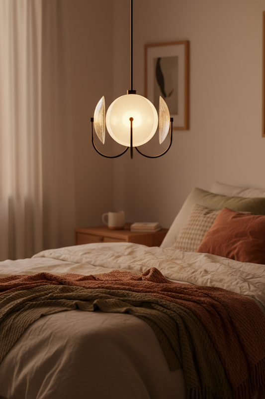 Glass Mist Disc Pendant Light Ceiling Light