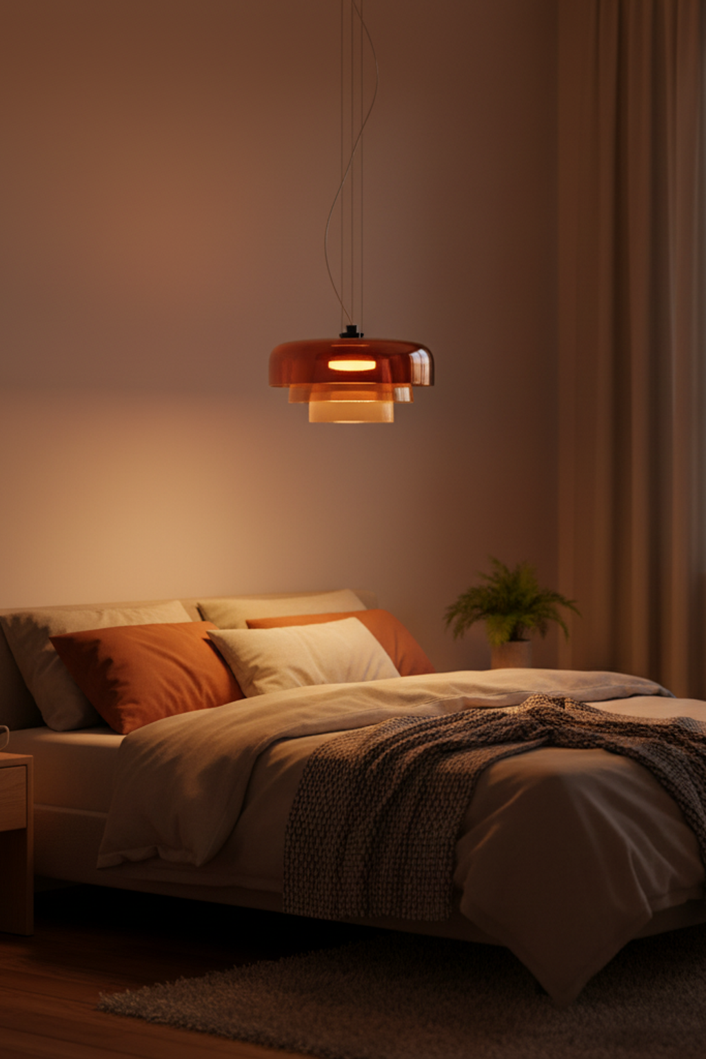 Glass Multi-Layer Cake Pendant Light