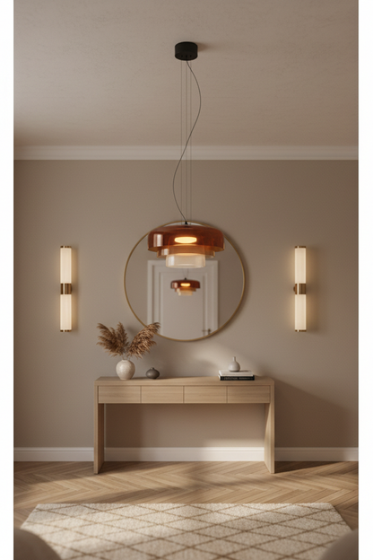 Glass Multi-Layer Cake Pendant Light