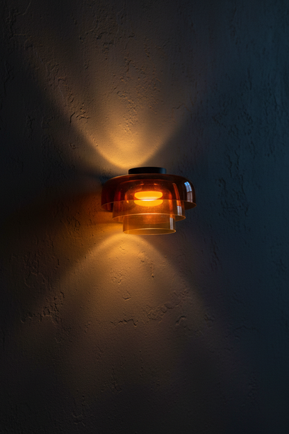 Glass Multi-Layer Cake Sconce Ceiling Light