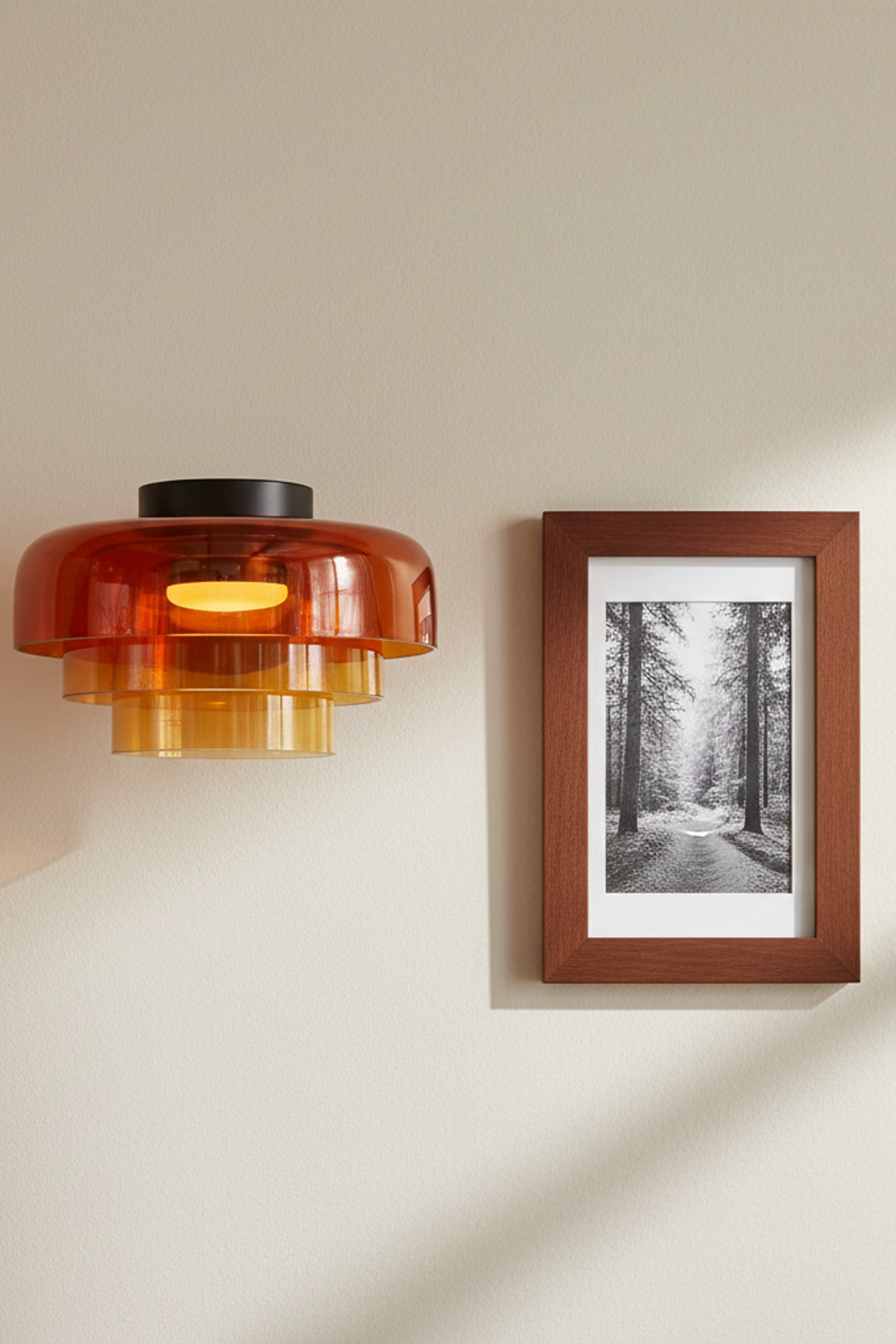 Glass Multi-Layer Cake Sconce Ceiling Light
