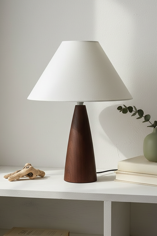 Gotoh - Handmade Imitation Sheepskin Fabric Table Lamp
